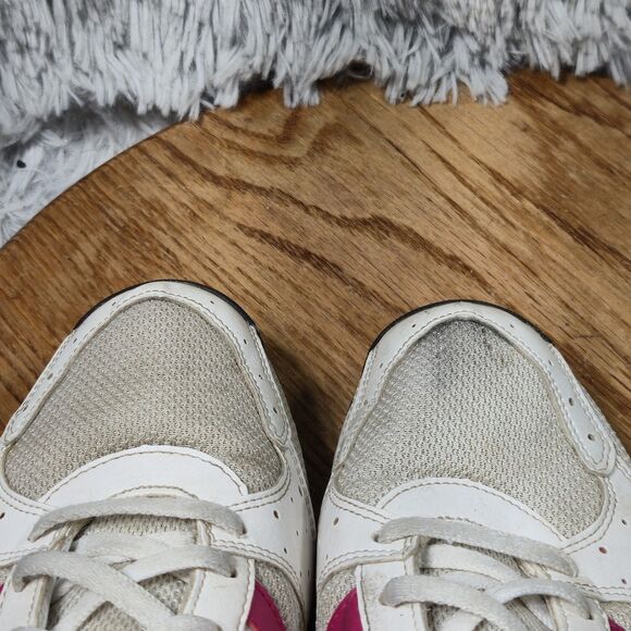 2010 Adidas Womens Size 8 Retro Y2K Style Pink/White Lowtop Casual Athletic Shoe - Picture 9 of 9